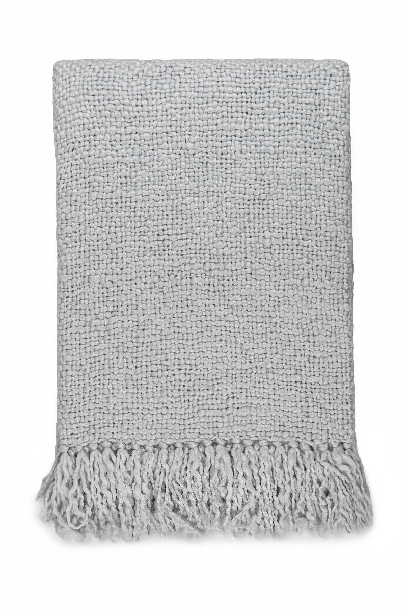 Yellow Polyester Plaid Orzo - natural 140x200cm