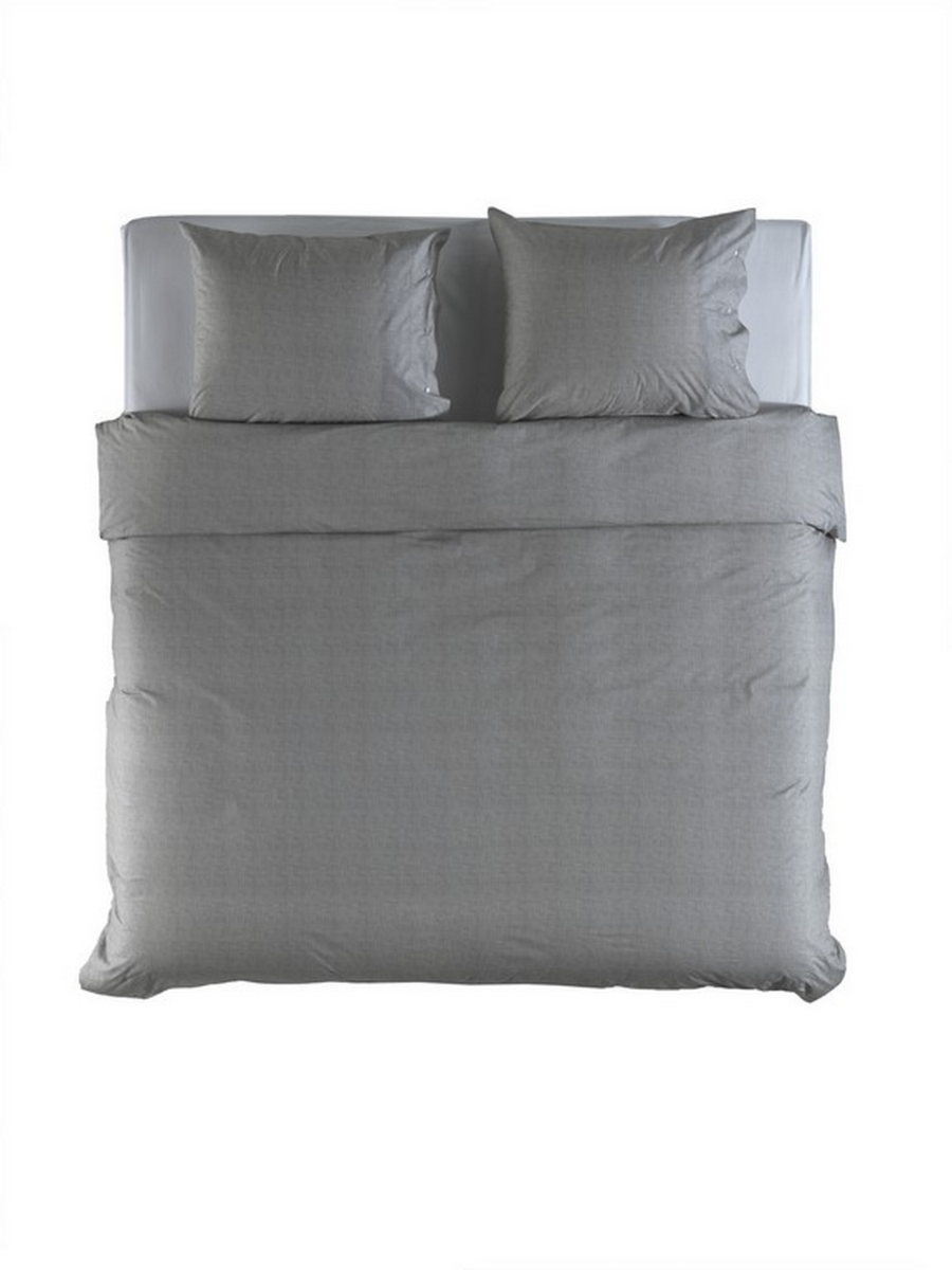 Yellow Dekbedovertrek Biologisch Katoen Punzo - quary grey