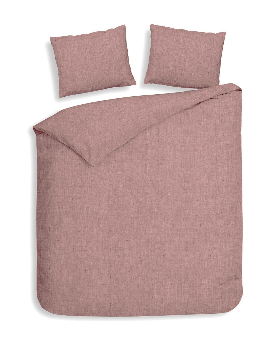 Heckett Lane Dekbedovertrek Flanel Franela - shady pink 240x200/220cm