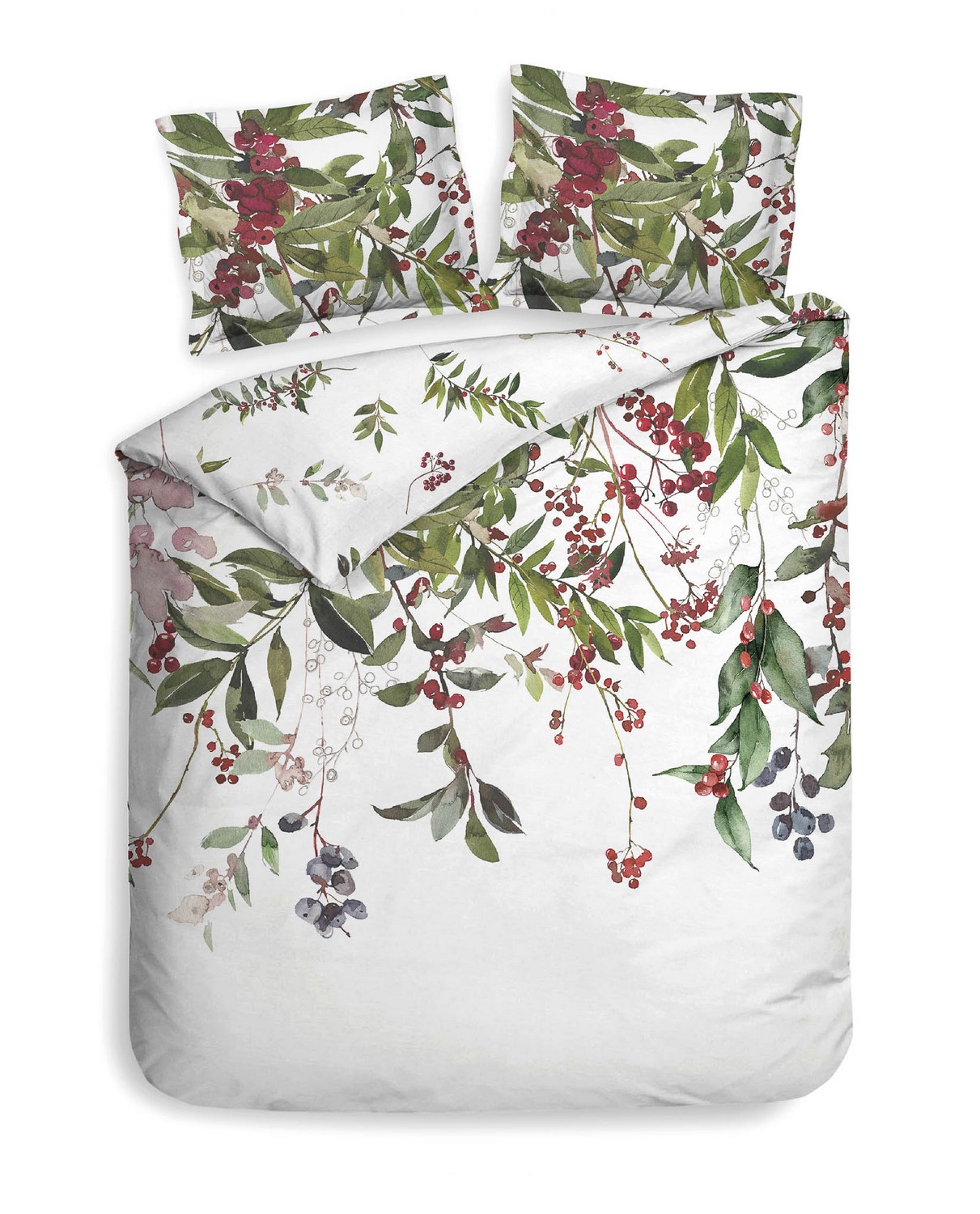 Heckett Lane Dekbedovertrek Katoen Satijn Moires - wit