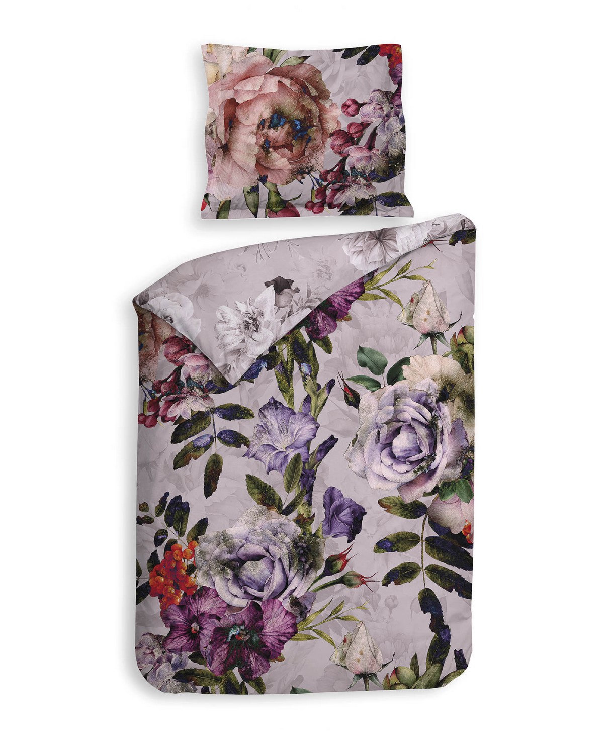 Heckett Lane Dekbedovertrek Katoen Satijn Samia - roze 140x200/220cm