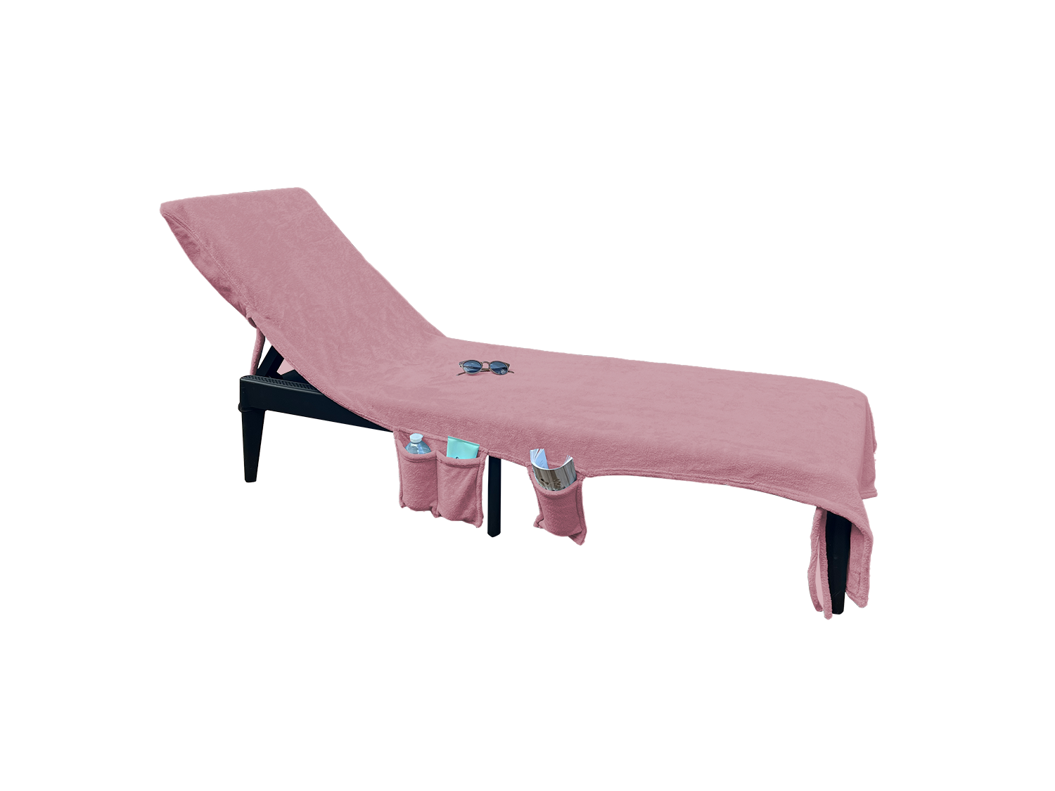 LINNICK Strandlaken Ligbed Handdoek Microvezel 75x215cm (3 in 1) - rosé LINNICK Strandlaken Ligbed Handdoek Microvezel 75x215cm (3 in 1) - rosé