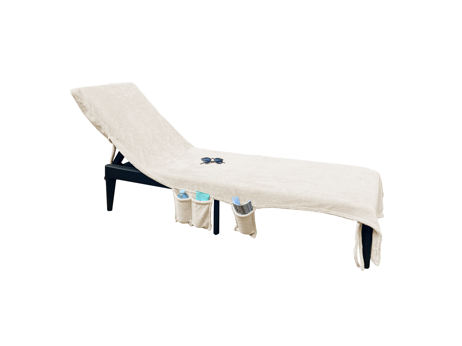 LINNICK Strandlaken Ligbed Handdoek Microvezel 75x215cm (3 in 1) - sand LINNICK Strandlaken Ligbed Handdoek Microvezel 75x215cm (3 in 1) - sand