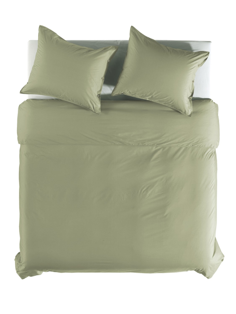Yellow Dekbedovertrek Percale - silent green 240x200/220cm