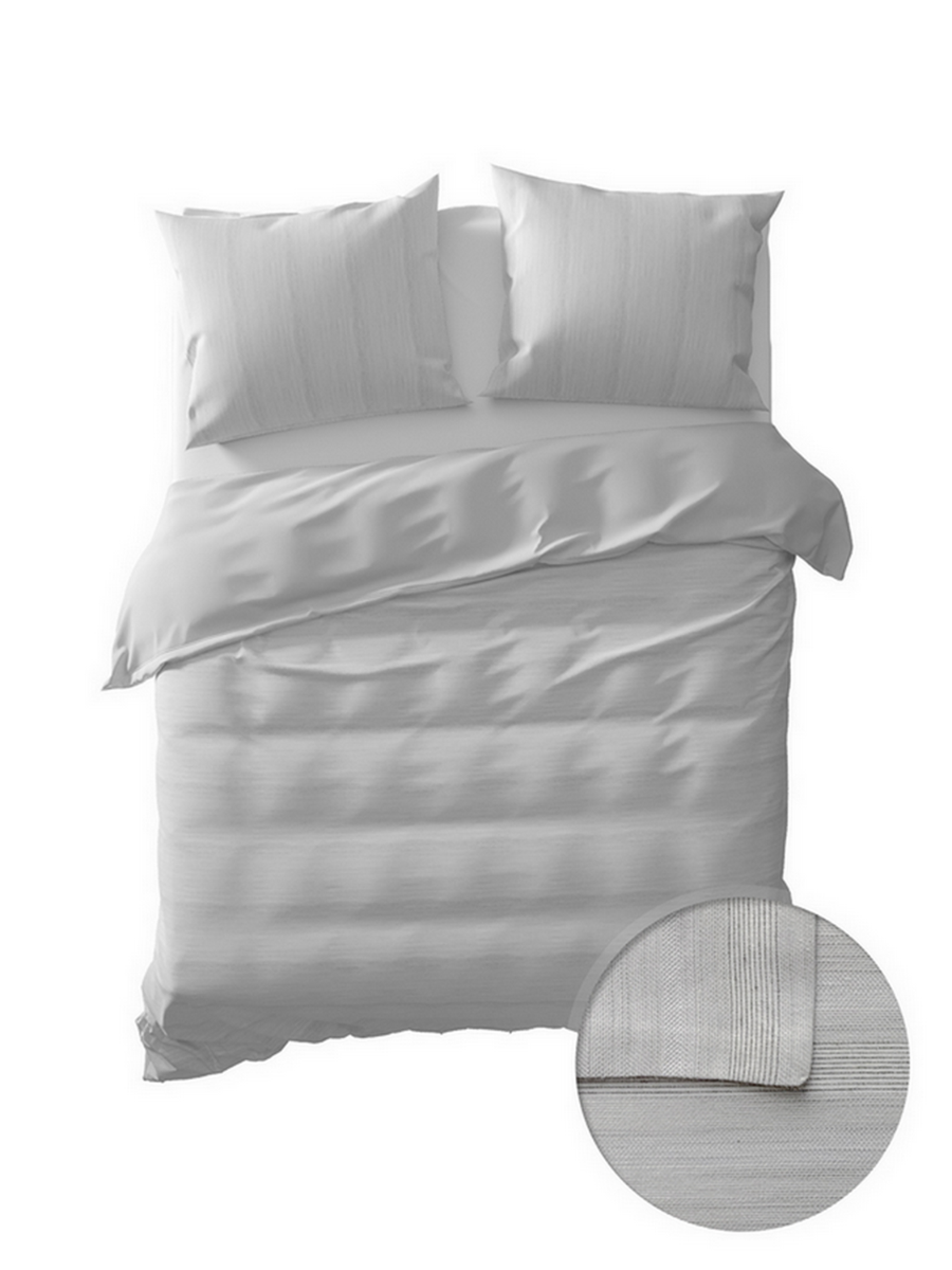 Yellow Dekbedovertrek Perkal katoen Somme - off white 200x200/220cm