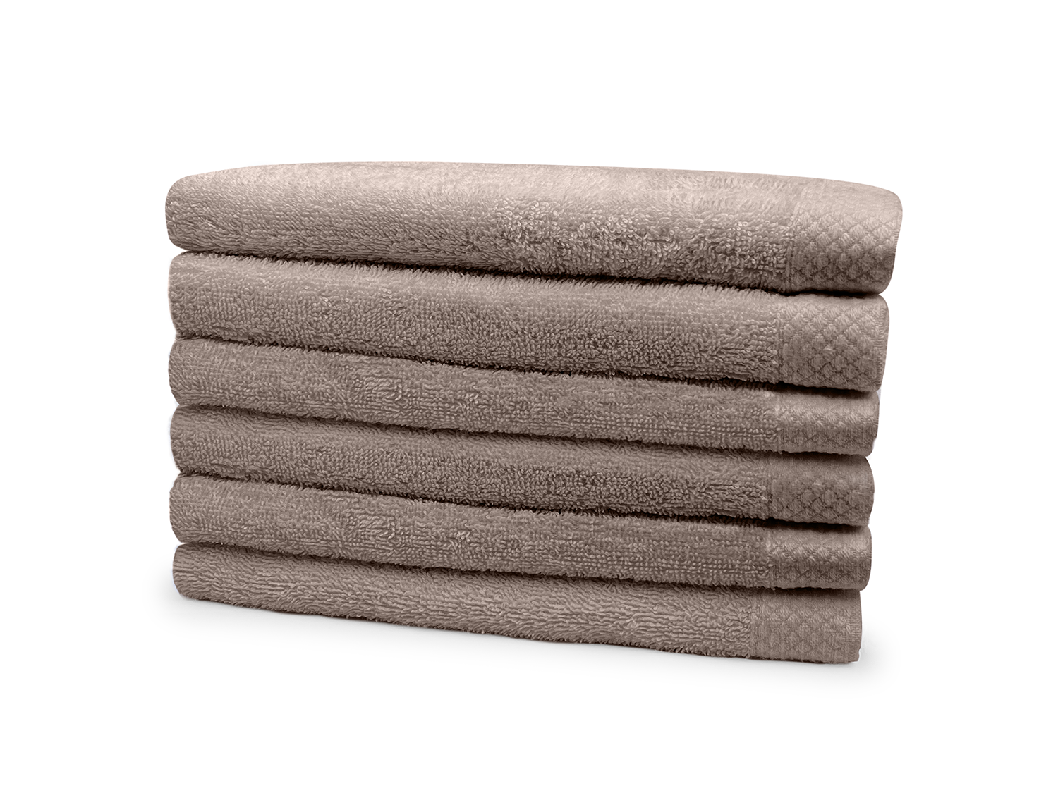 Eleganzzz Badstof Handdoek 100% Katoen 60x110cm - taupe - set van 6