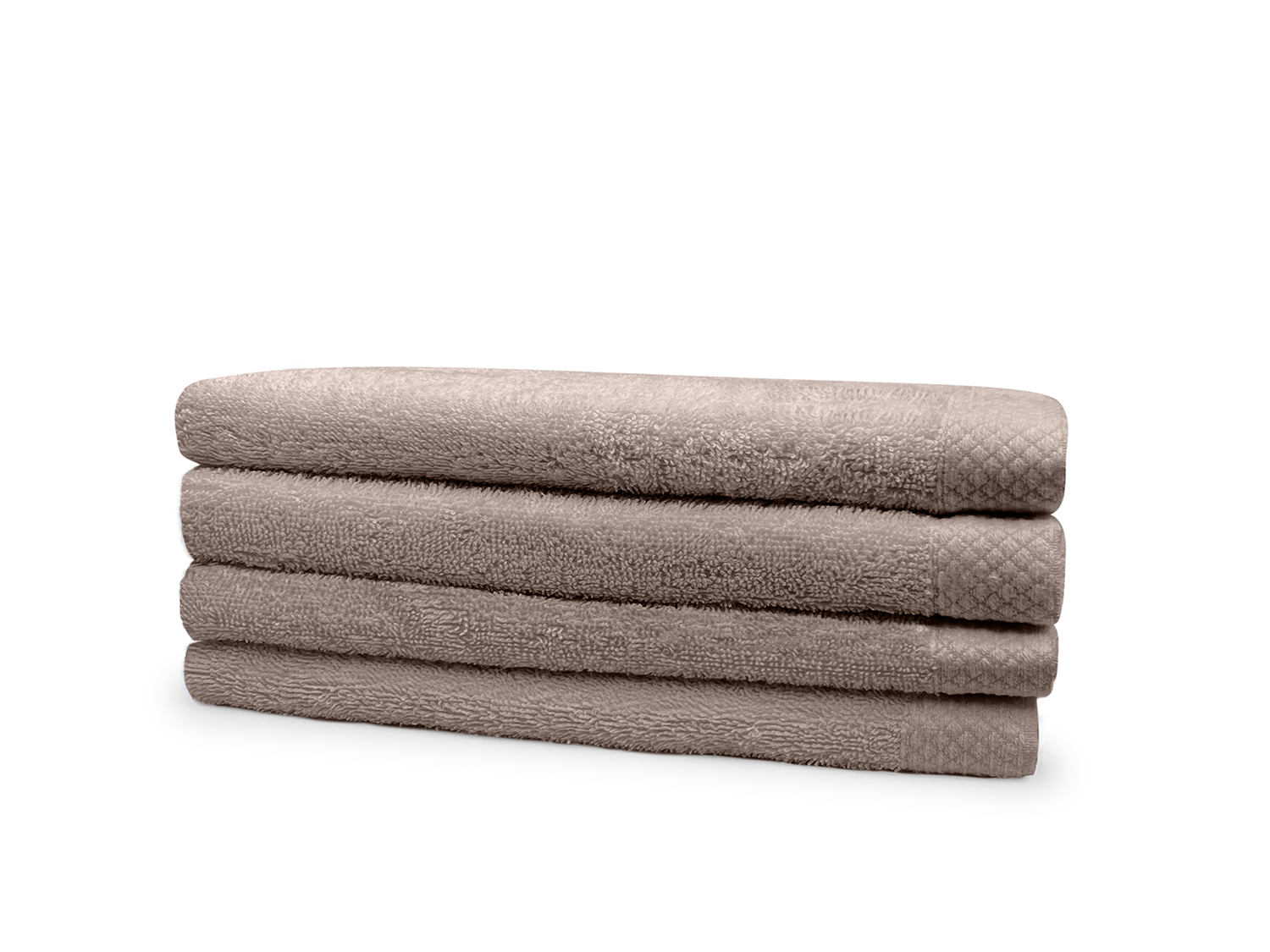 Eleganzzz Badstof Badlaken 100% Katoen 70x140cm - taupe - set van 4