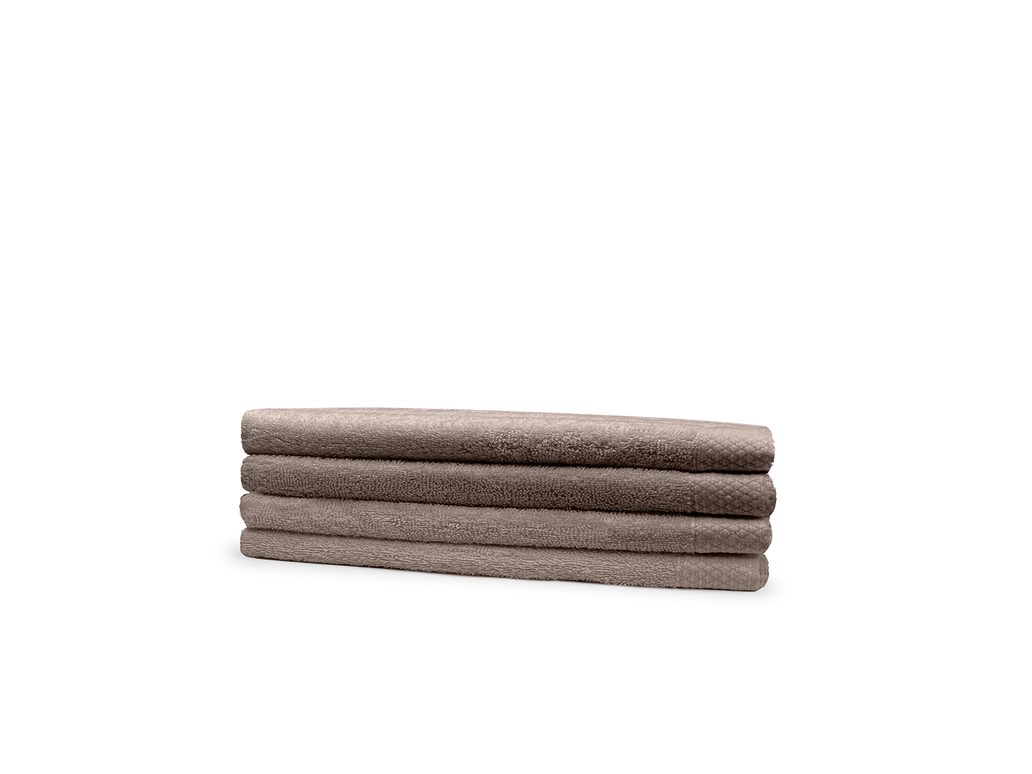 Eleganzzz Badstof Gastendoek 100% Katoen 30x50cm - taupe - set van 4