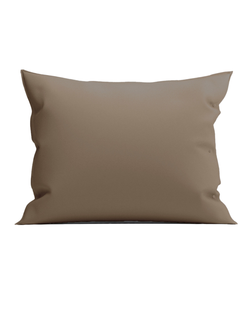 Yellow Suite Mumbai Kussensloop Katoen Perkal - plaza taupe 60x70cm