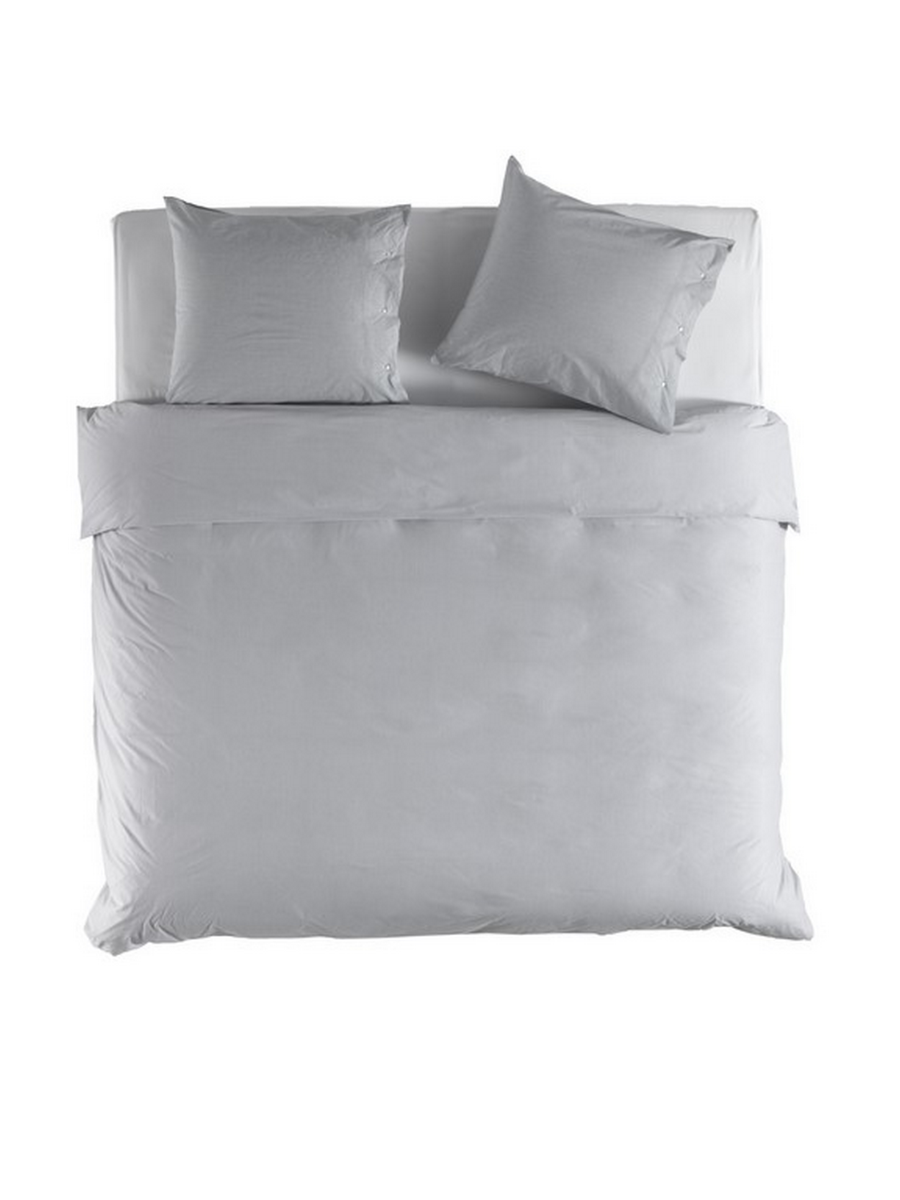 Yellow Dekbedovertrek Percale Bassano - vapor grey 240x200/220cm
