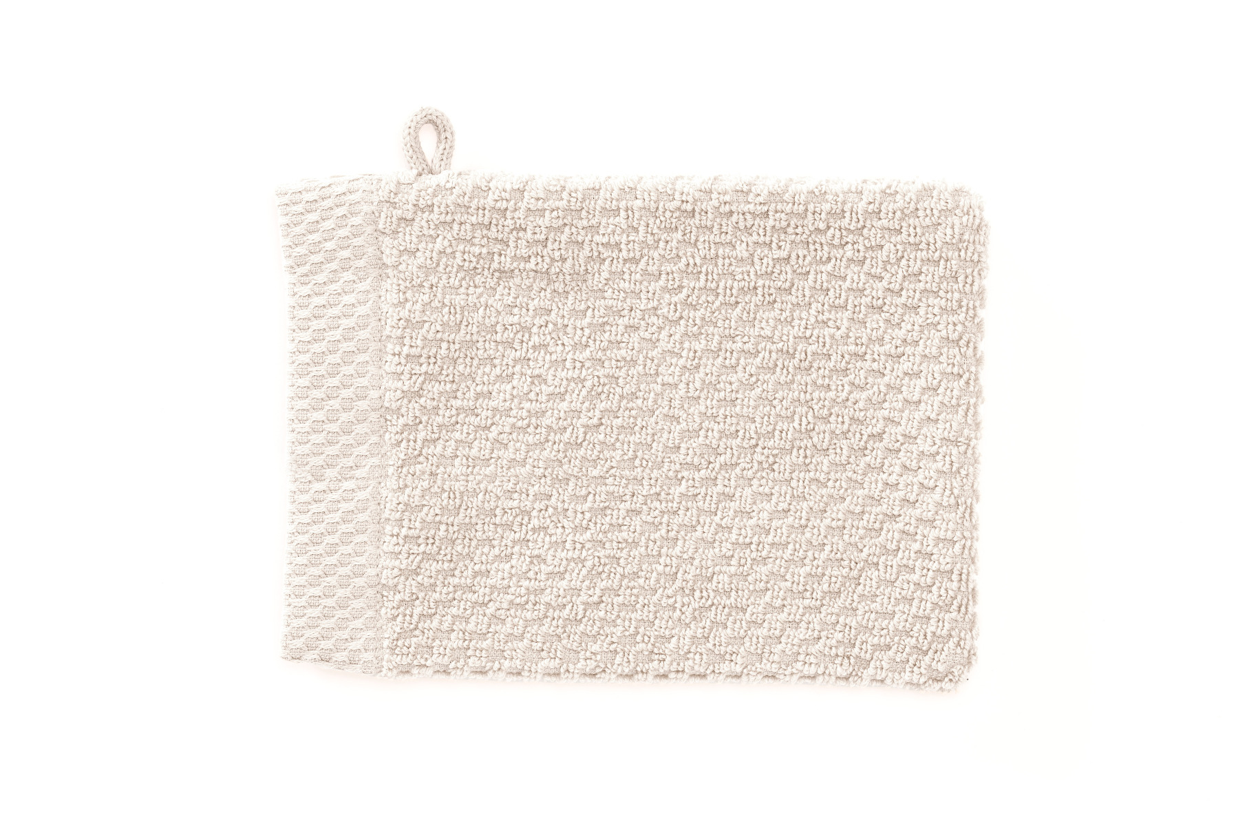 Heckett Lane Grant Washandjes 16x21cm Set van 3 - off white