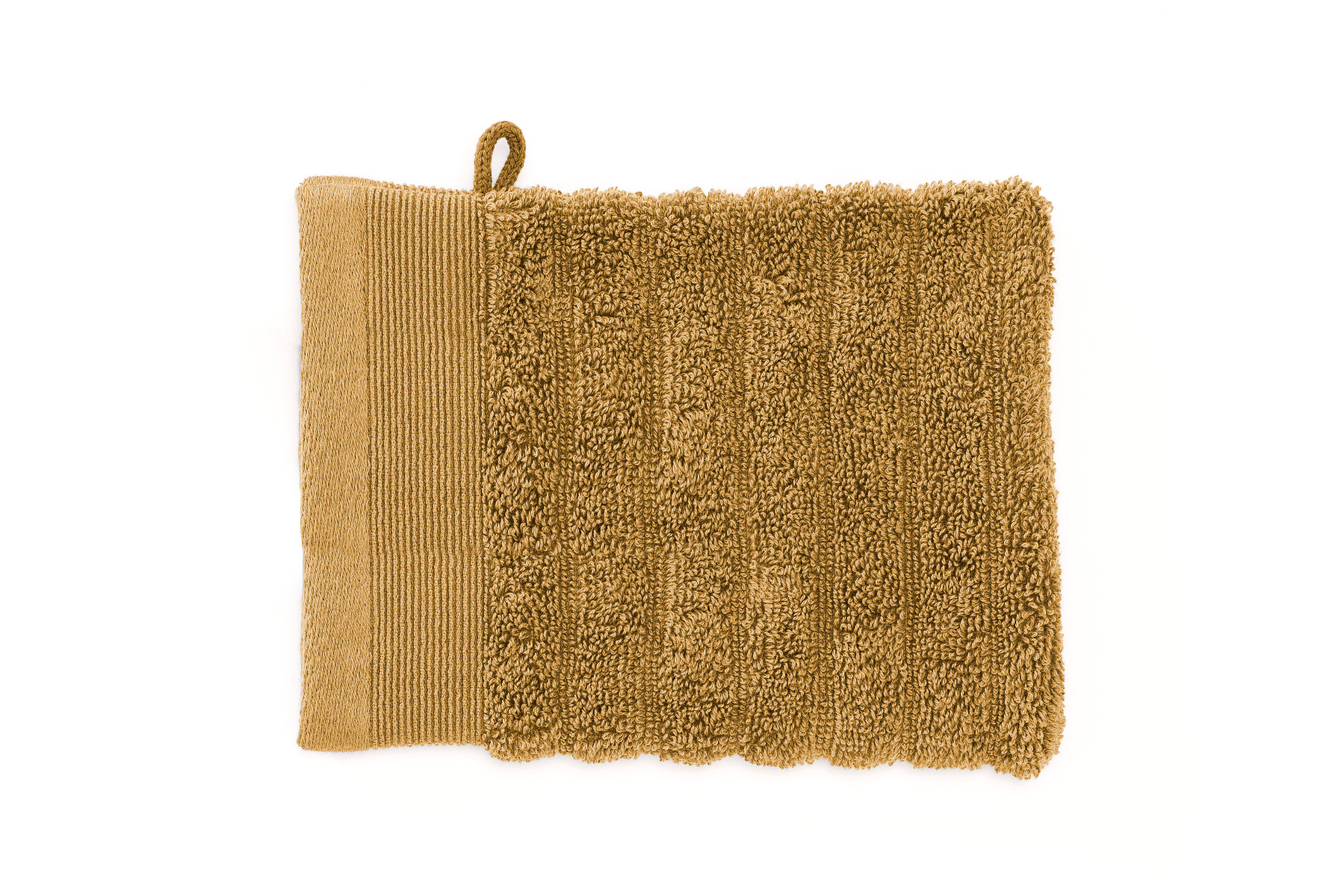 Heckett Lane Prestige Washandjes 16x21cm Set van 3 - ochre yellow