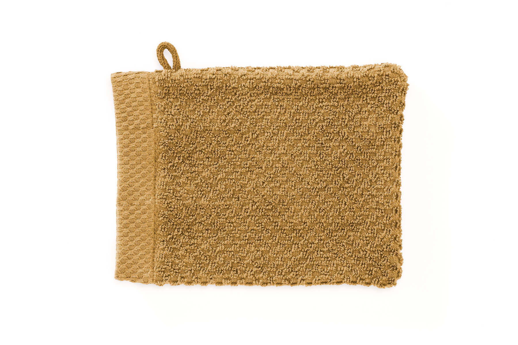 Heckett Lane Grant Washandjes 16x21cm Set van 3 - ochre yellow