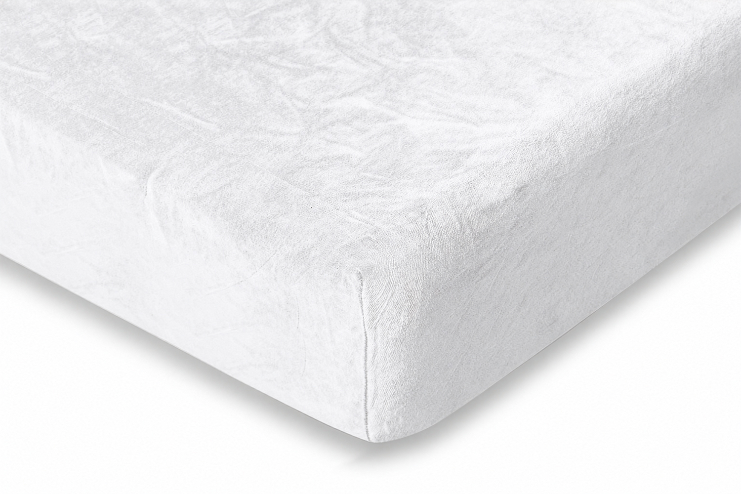 Eleganzzz Hoeslaken Flanel Fleece 35cm Hoekhoogte - white