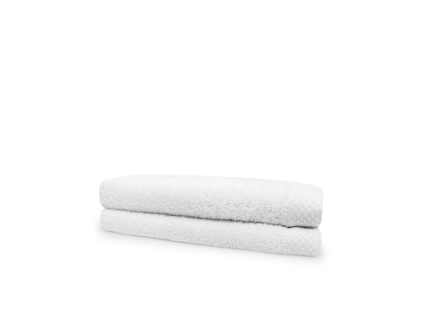 Eleganzzz Badstof Handdoek 100% Katoen 50x100cm - white - Set van 2