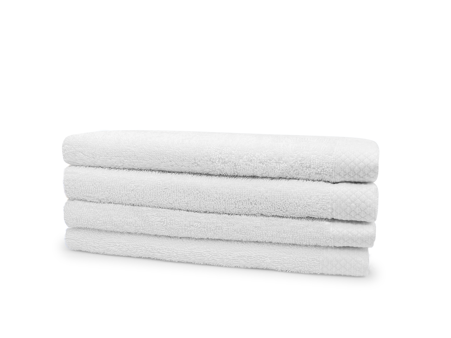 Eleganzzz Badstof Badlaken 100% Katoen 70x140cm - white - set van 4