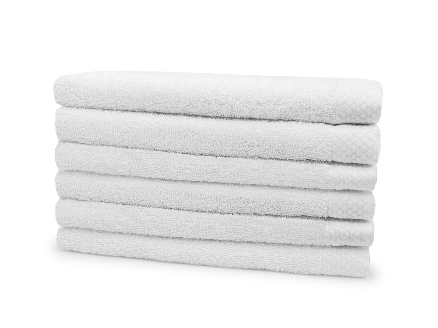 Eleganzzz Badstof Badlaken 100% Katoen 70x140cm - white - Set van 6