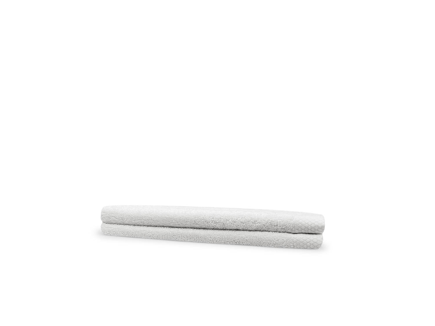 Eleganzzz Badstof Gastendoek 100% Katoen 30x50cm - white - Set van 2