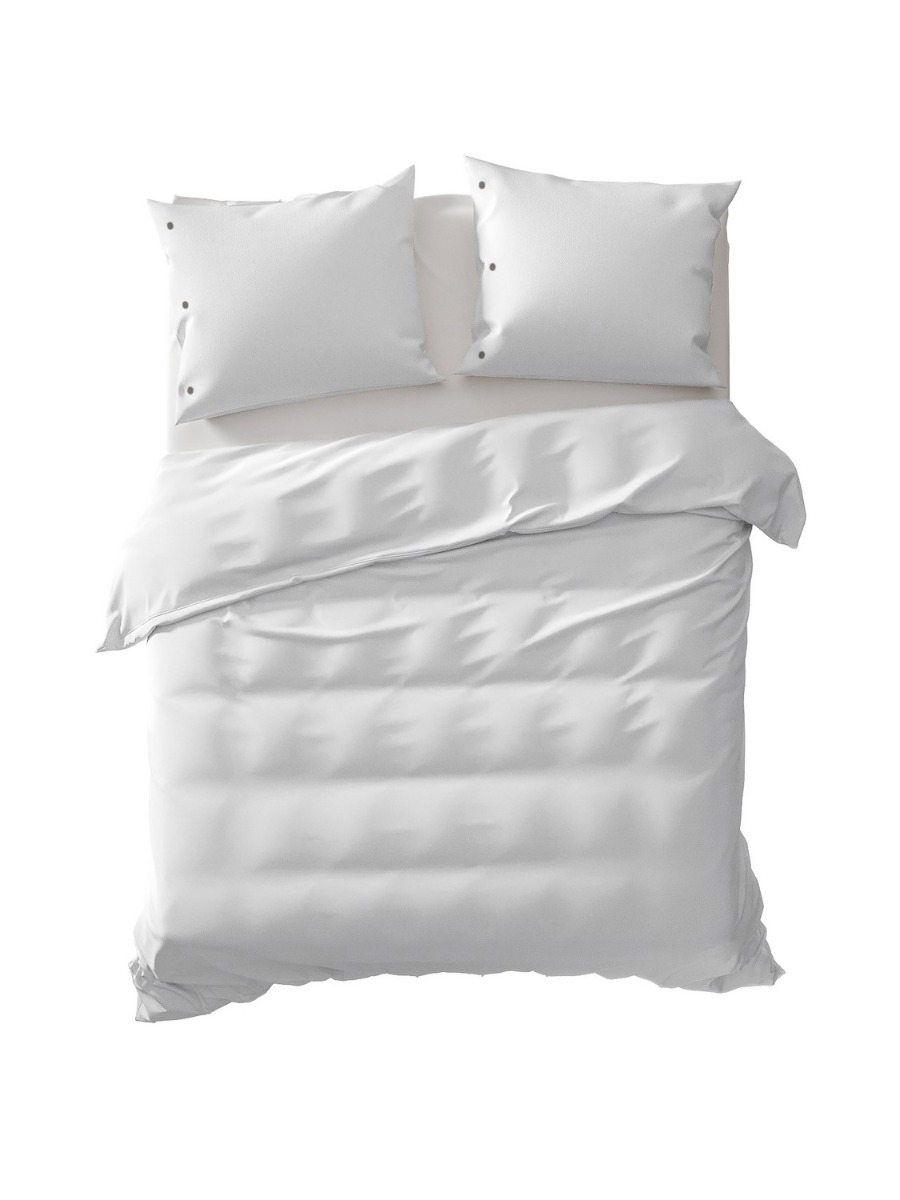 Yellow Dekbedovertrek Percale - optic white 240x200/220cm