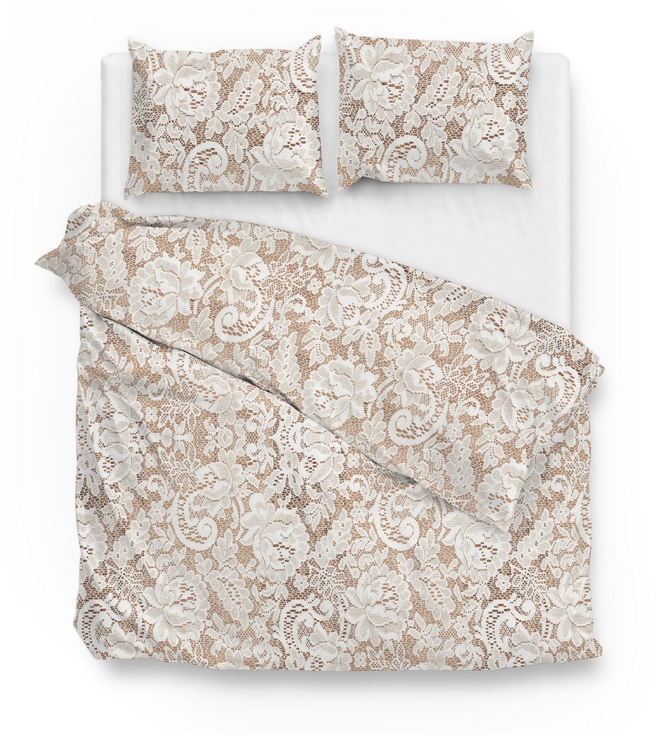 Zo Home Dekbedovertrek Katoen Rivin - white