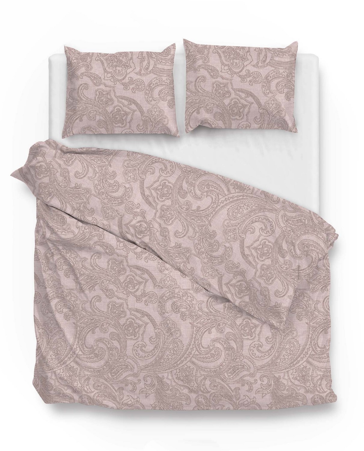 Zo Home Dekbedovertrek Katoen Paisley di Lino - shell nude 260x200/220cm