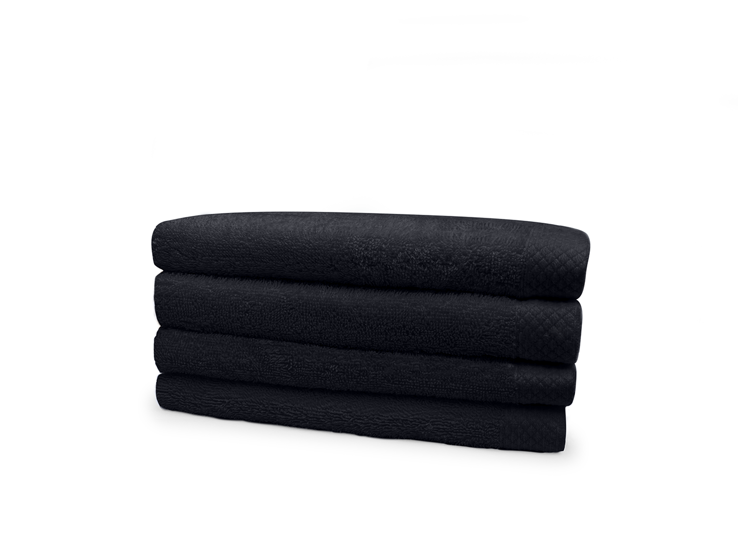 Eleganzzz Badstof Handdoek 100% Katoen 60x110cm - black - set van 4