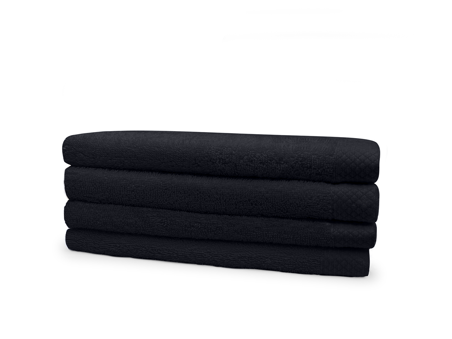 Eleganzzz Badstof Badlaken 100% Katoen 70x140cm - black - set van 4