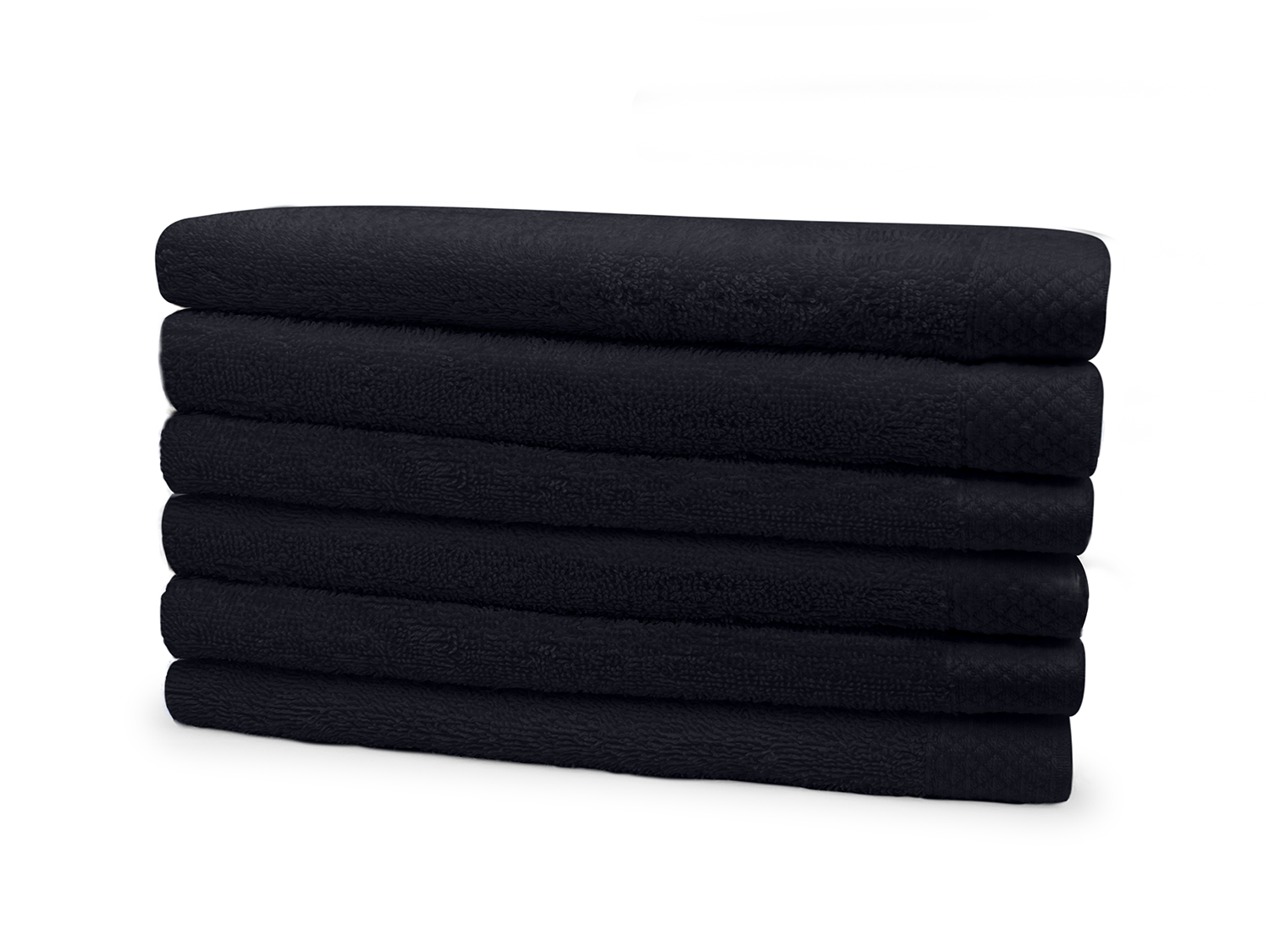 Eleganzzz Badstof Badlaken 100% Katoen 70x140cm - black - Set van 6